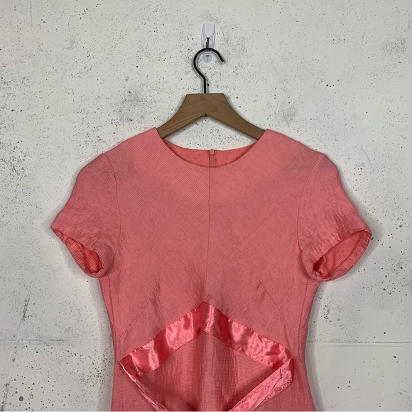 Sandro Isasure Silk Sash Satin Dress Size 3 M/L - Picture 2 of 11